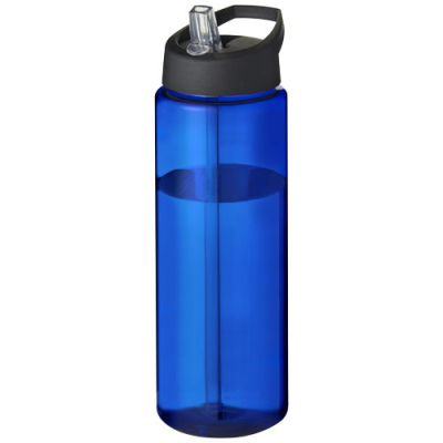 H2O ACTIVE® VIBE 850 ML SPOUT LID SPORTS BOTTLE in Blue & Solid Black