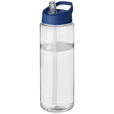 H2O ACTIVE® VIBE 850 ML SPOUT LID SPORTS BOTTLE in Clear Transparent & Blue
