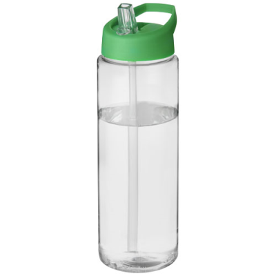 H2O ACTIVE® VIBE 850 ML SPOUT LID SPORTS BOTTLE in Clear Transparent & Green