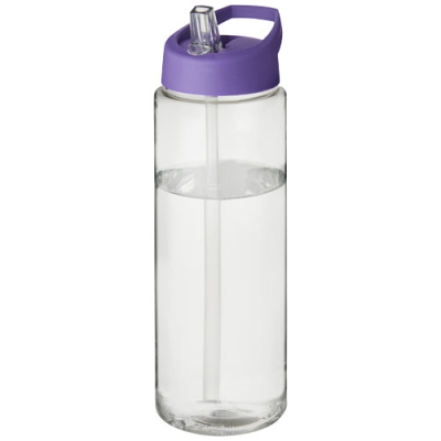 H2O ACTIVE® VIBE 850 ML SPOUT LID SPORTS BOTTLE in Clear Transparent & Purple