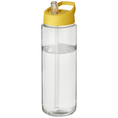 H2O ACTIVE® VIBE 850 ML SPOUT LID SPORTS BOTTLE in Clear Transparent & Yellow