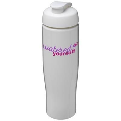 H2O TEMPO® 700 ML FLIP LID SPORTS BOTTLE in White Solid