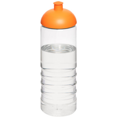 H2O TREBLE 750 ML DOME LID SPORTS BOTTLE in Transparent-orange