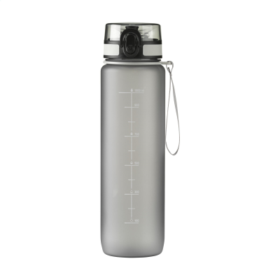 HYDRATE WATER BOTTLE 1 L DRINK BOTTLE in Grey