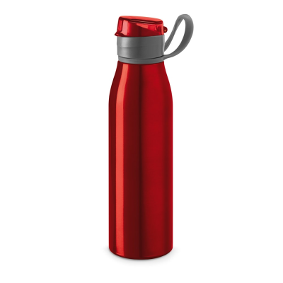 KORVER ALUMINIUM METAL 650 ML SPORTS BOTTLE in Red