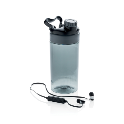 LEAKPROOF BOTTLE with Cordless Earbuds in Grey