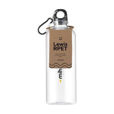 LEWIS RPET BOTTLE 630 ML WATER BOTTLE in Clear Transparent