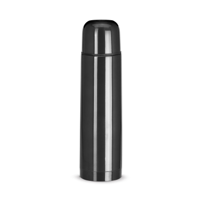 LUKA 500 ML STAINLESS STEEL METAL THERMOS BOTTLE in Black