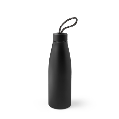 MORGAN BOTTLE in 90% Recycled Stainless Steel Metal 710 Ml in Black