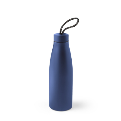 MORGAN BOTTLE in 90% Recycled Stainless Steel Metal 710 Ml in Navy Blue