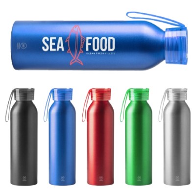 OLLIE ECO FRIENDLY RECYCLED ALUMINIUM DRINK WATER SPORTS BOTTLE