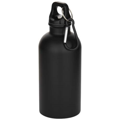 OREGON 400 ML MATTE RCS RECYCLED SINGLE WALL STAINLESS STEEL METAL WATER BOTTLE with Carabiner
