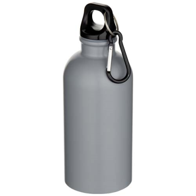 OREGON 400 ML MATTE RCS RECYCLED SINGLE WALL STAINLESS STEEL METAL WATER BOTTLE with Carabiner