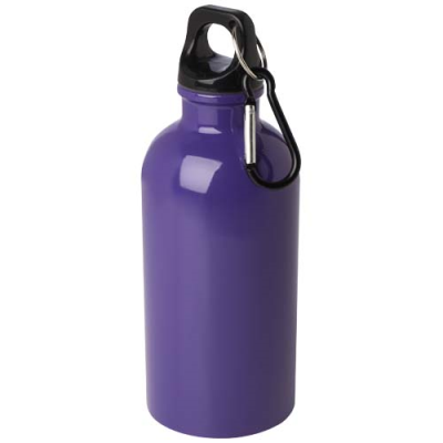 OREGON 400 ML RCS CERTIFIED SINGLE WALL STAINLESS STEEL METAL WATER BOTTLE with Carabiner