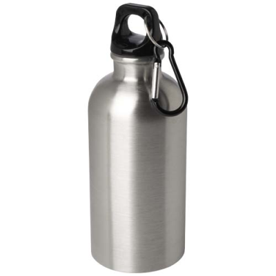 OREGON 400 ML RCS CERTIFIED SINGLE WALL STAINLESS STEEL METAL WATER BOTTLE with Carabiner