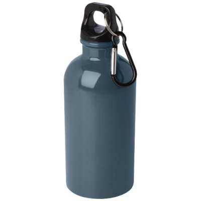 OREGON 400 ML RCS CERTIFIED SINGLE WALL STAINLESS STEEL METAL WATER BOTTLE with Carabiner