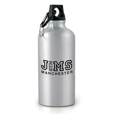 POLLOCK GLOSSY 550ML SPORTS BOTTLE in Silver