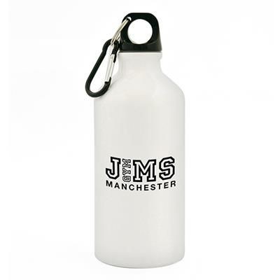 POLLOCK GLOSSY 550ML SPORTS BOTTLE in White
