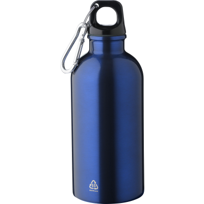 RECYCLED SINGLE WALLED BOTTLE (400 ML) in Cobalt Blue