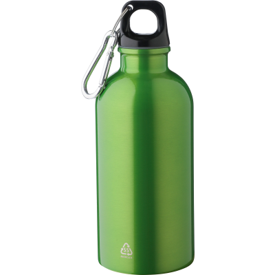 RECYCLED SINGLE WALLED BOTTLE (400 ML) in Pale Green