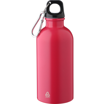 RECYCLED SINGLE WALLED BOTTLE (400 ML) in Pink