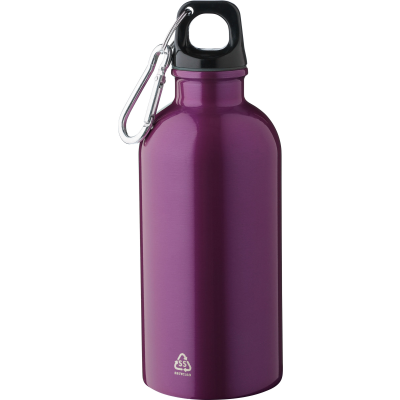 RECYCLED SINGLE WALLED BOTTLE (400 ML) in Purple