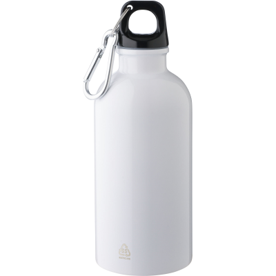 RECYCLED SINGLE WALLED BOTTLE (400 ML) in White