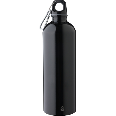 RECYCLED SINGLE WALLED BOTTLE (750 ML) in Black