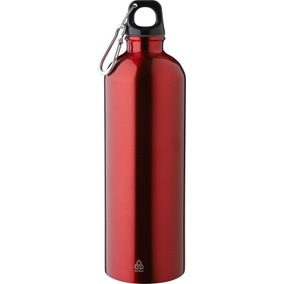 RECYCLED SINGLE WALLED BOTTLE (750 ML) in Red