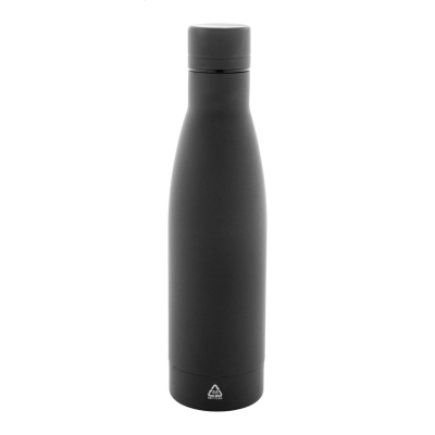 RECYCLED STAINLESS STEEL METAL BOTTLE in Black