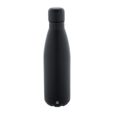 RECYCLED STAINLESS STEEL METAL BOTTLE in Black