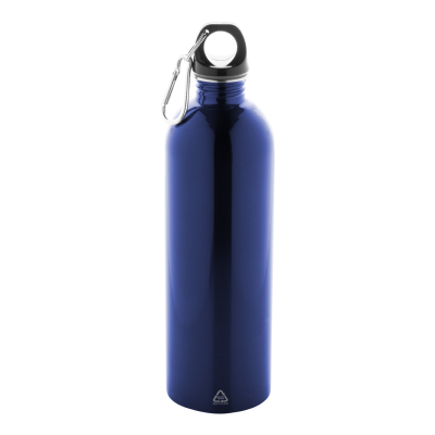 RECYCLED STAINLESS STEEL METAL BOTTLE in Blue