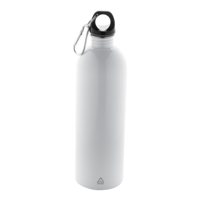 RECYCLED STAINLESS STEEL METAL BOTTLE in White