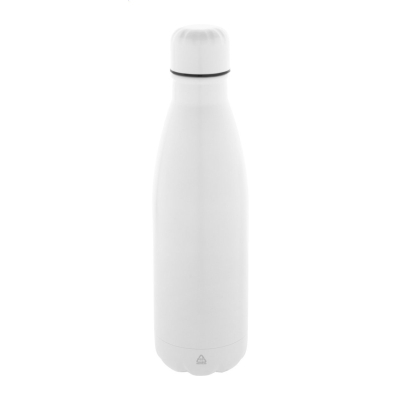 RECYCLED STAINLESS STEEL METAL BOTTLE in White