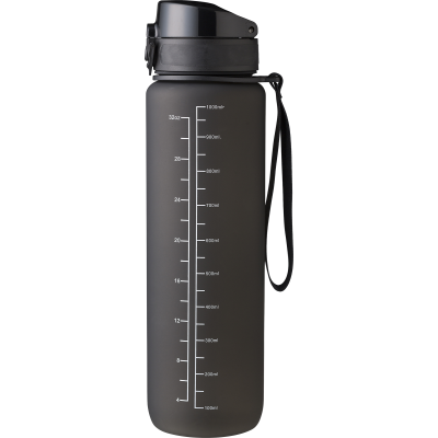 RPET BOTTLE with Time Markings (1000Ml) in Black