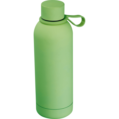 RUBBER DRINK BOTTLE with Loop, 700 Ml in Apple Green 