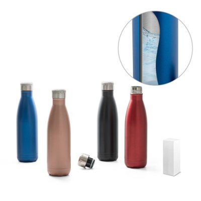 SHOW SATIN STAINLESS STEEL METAL BOTTLE 500 ML