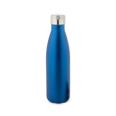 SHOW SATIN STAINLESS STEEL METAL BOTTLE 500 ML in Blue