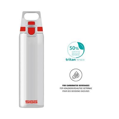 SIGG TOTAL CLEAR TRANSPARENT TRANSPARENT ONE MYPLANET 0,75L RED