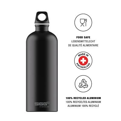 SIGG TRAVELLER BOTTLE 1L BLACK TOUCH