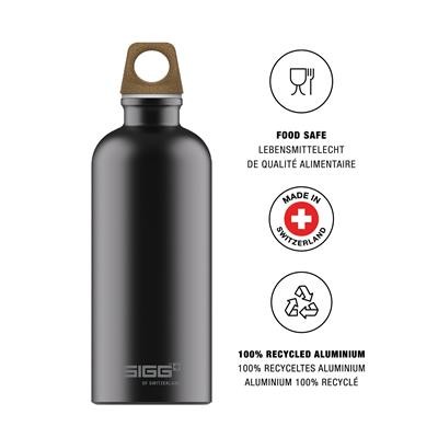 SIGG TRAVELLER BOTTLE MYPLANET 0,6L BLACK TOUCH