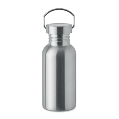 SINGLE WALL BOTTLE 500 ML in Silver