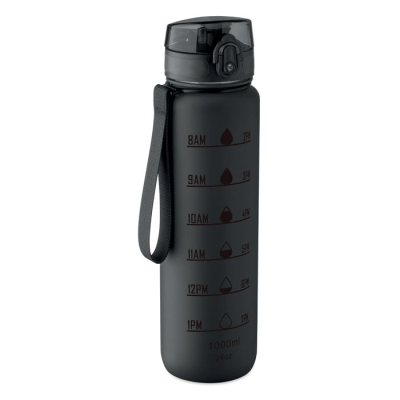 SPORTS WATER BOTTLE RPET 1L in Black