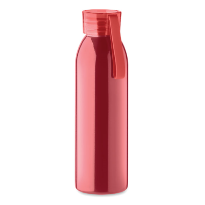 STAINLESS STEEL METAL BOTTLE 650ML in Red