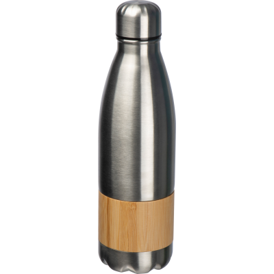 STAINLESS STEEL METAL BOTTLE KOBE in Silver Grey 