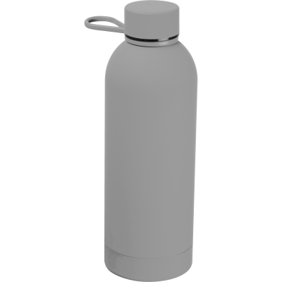 STAINLESS STEEL METAL BOTTLE OSTRAVA in Silver Grey 