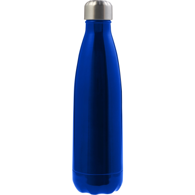 STAINLESS STEEL METAL DOUBLE WALLED BOTTLE (500ML) in Blue