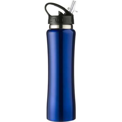 STAINLESS STEEL METAL DOUBLE WALLED BOTTLE (500ML) in Cobalt Blue