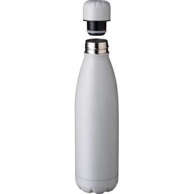 STAINLESS STEEL METAL DOUBLE WALLED BOTTLE (500ML) in Grey