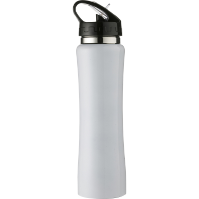 STAINLESS STEEL METAL DOUBLE WALLED BOTTLE (500ML) in White